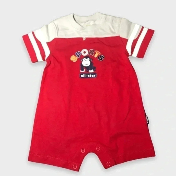 🌟NWT Carter’s Sports  All Star Short Sleeve Romper - Picture 1 of 3
